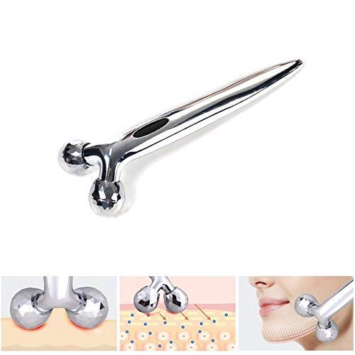 Skyvelin(S401) Small Mini 3D Y-Shape 360° Rotating Facial Roller Massager