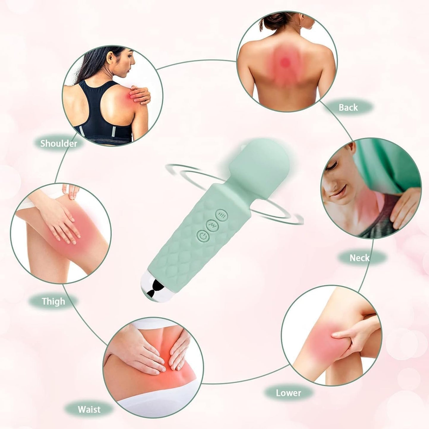 Skyvelin(S406) Wireless Rechargeable Massager for Women