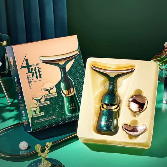 Skyvelin(S403) Premium Facial & Neck Massager, 3-in-1 Anti-Wrinkle Beauty Device