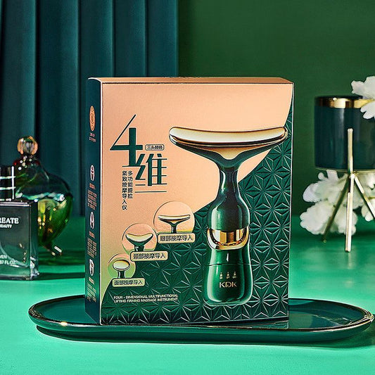 Skyvelin(S403) Premium Facial & Neck Massager, 3-in-1 Anti-Wrinkle Beauty Device