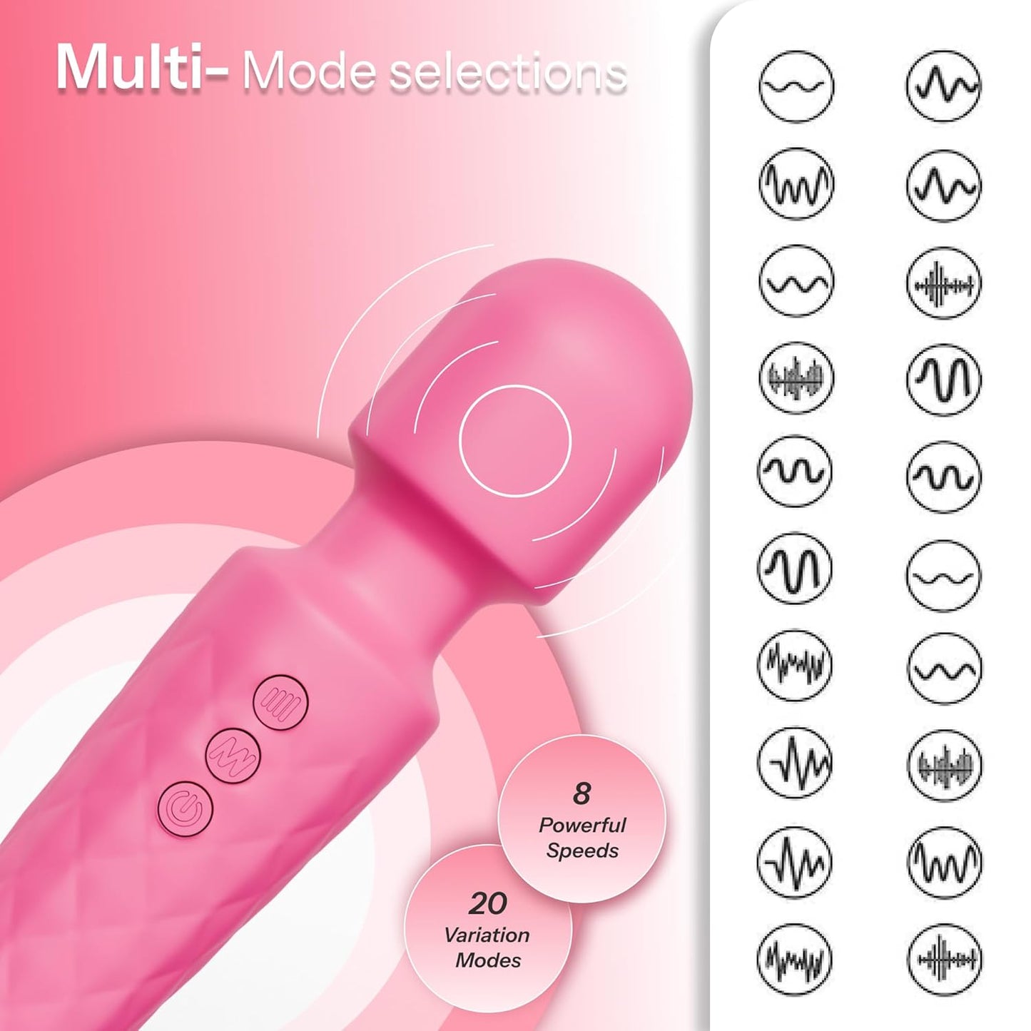 Skyvelin(S406) Wireless Rechargeable Massager for Women